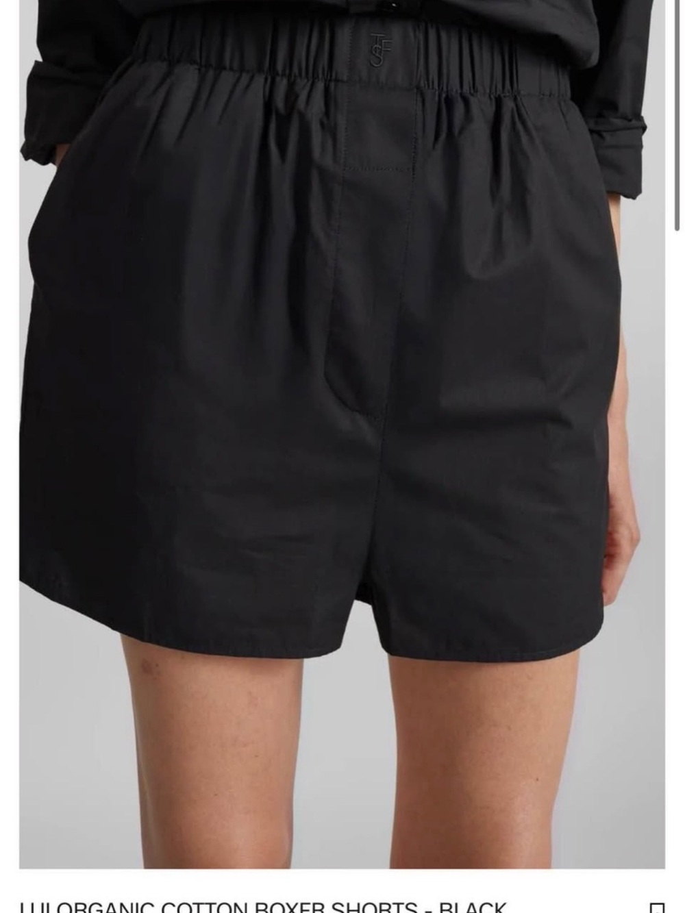 The Frankie Shop Women’s Shorts - Black Organic Cotton